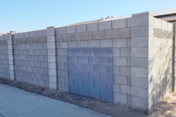 wall that has been painted over to cover graffiti